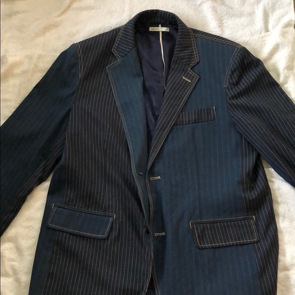 men's denim sport coat